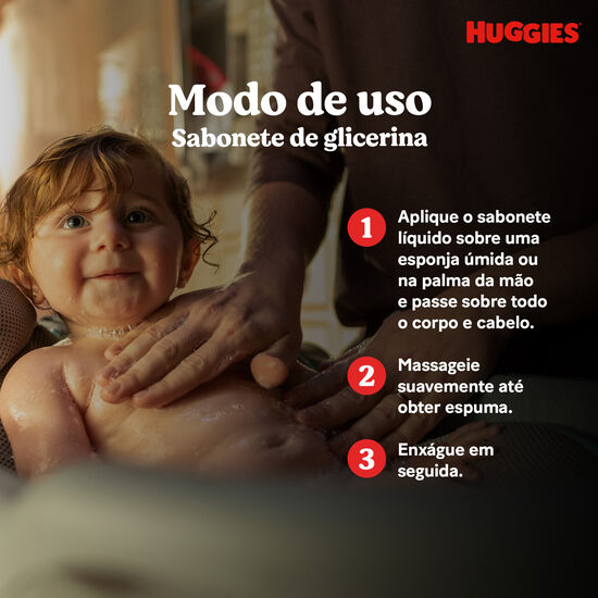 Sabonete Líquido de Glicerina Huggies Extra Suave 200 ml